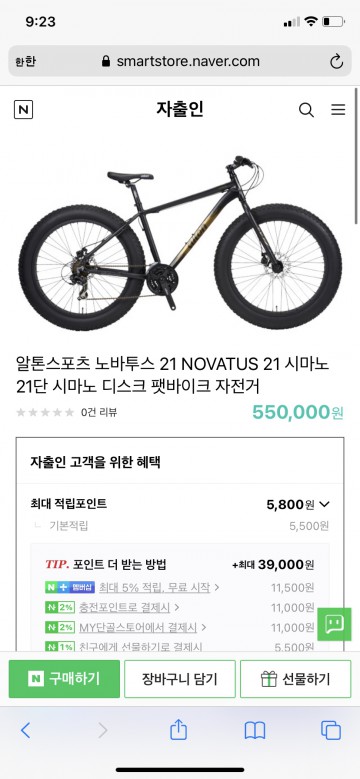 알톤 노바투스 팻바이크 21 이미지#1